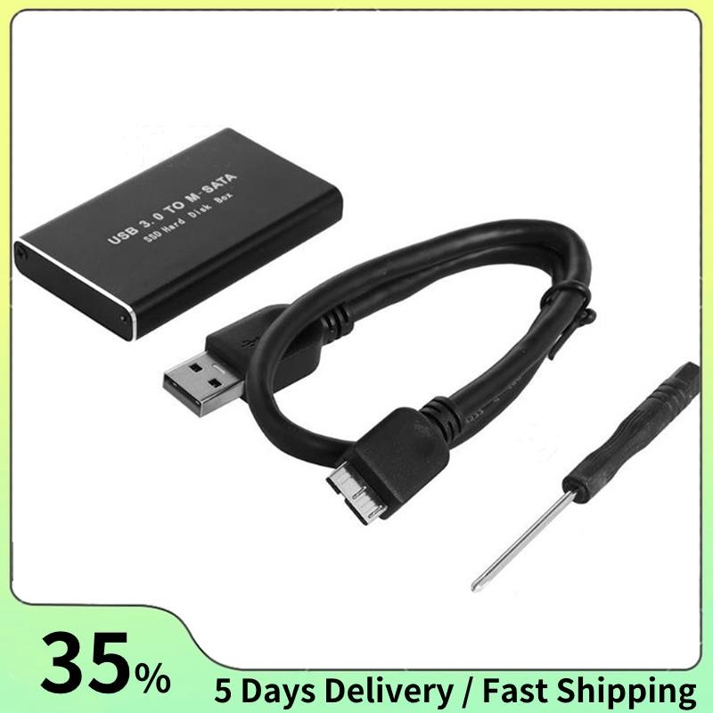 Msata to USB 3.0 SSD Storage Case Adapter สําหรับ 30x50 มม. 30x30 มม.MSATA SSD
