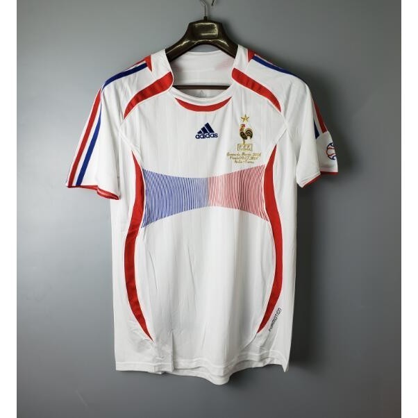 2006 French Away Retro Jersey เสื้อยืดกีฬาฟุตบอลเสื้อ HERY ZIDANE