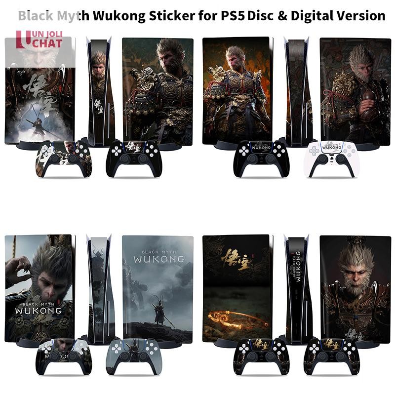 Good Black Myth Wu Kong เกมคอนโซลสติกเกอร์สําหรับ PlayStation5 PS5 Disc & รุ่นดิจิตอลกันฝุ่น Decal Anti-Scratch ป้องกันได้ดี