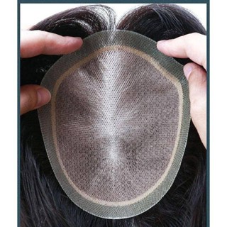 สีธรรมชาติสามารถย้อมไม่มีปมดูธรรมชาติ 6 นิ้วผมมนุษย์ Toupee …