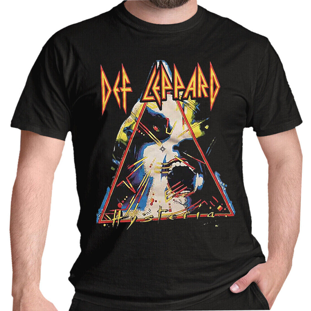 เสื้อยืด Def Leppard ออกแบบจากภาพปกอัลบั้ม Hysteria อย่างเป็นทางการ