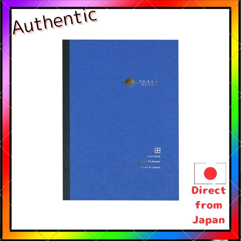Nakabayashi Yu-Sari Fountain Pen Notebook A5/Squared 5Mm Grid Nyn-A501-Sb สีฟ้า

