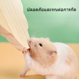 BHQ พร้อมจัดส่ง บ้บ้าน 2 ชั้น แฮมเตอร์ พานไม้ไม้ สำหรับหนูแฮมสเตอร์ สัตว์เลี้ยงขนาดเล็ก