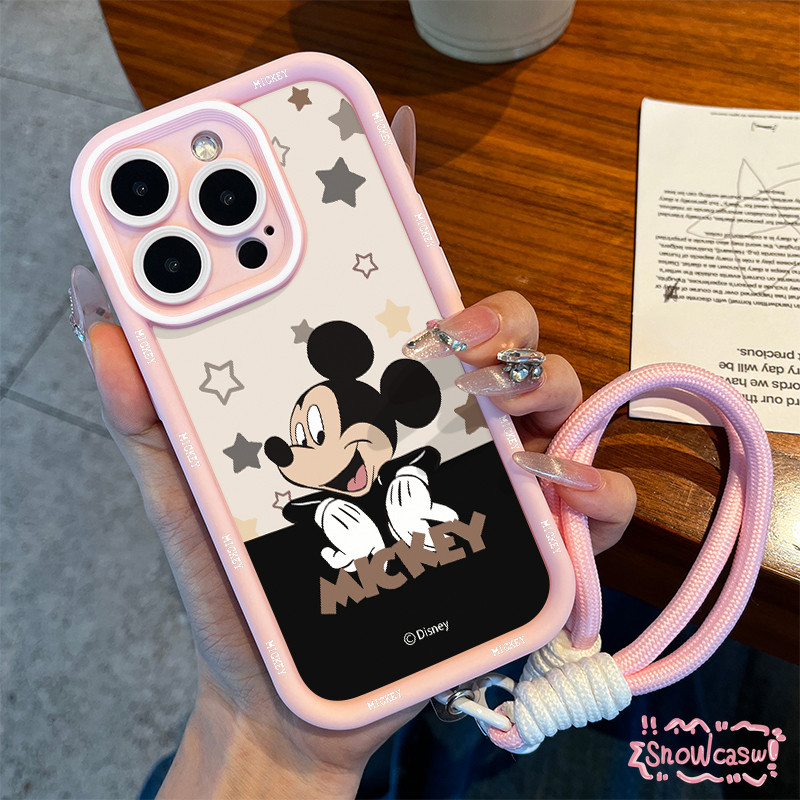 ลายการ์ตูนมิกกี้เม้าส์สุดน่ารัก เคสOPPO A15 A18 A16 A38 A17 A7 A17K A58 A78 A54 A5s A5 A77 A12 A53 A57 A16K Reno 5F 4 8T