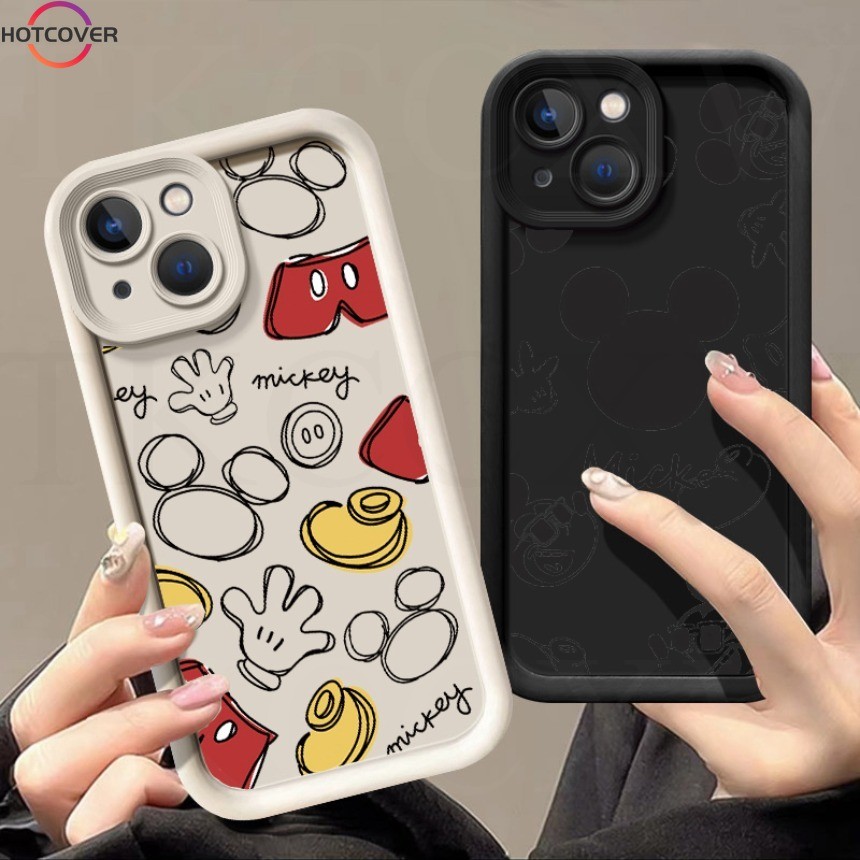 Drop Proof All-Wrapเคสโทรศัพท์สําหรับRealme GT6 6T 11X 11 12 Pro + 13 Pro + 2 Pro GT Neo 5SEน่ารักDisney Mickey Minnieน่ารักเคสโทรศัพท์ใหม่