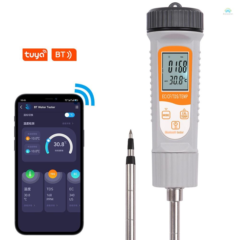 Yb1 TesterTuya BT มัลติฟังก์ชั่สูง Accurancy ดินเครื่องทดสอบดิน EC/CF/TDS/TEMP เครื่องทดสอบสวนปลูกเค