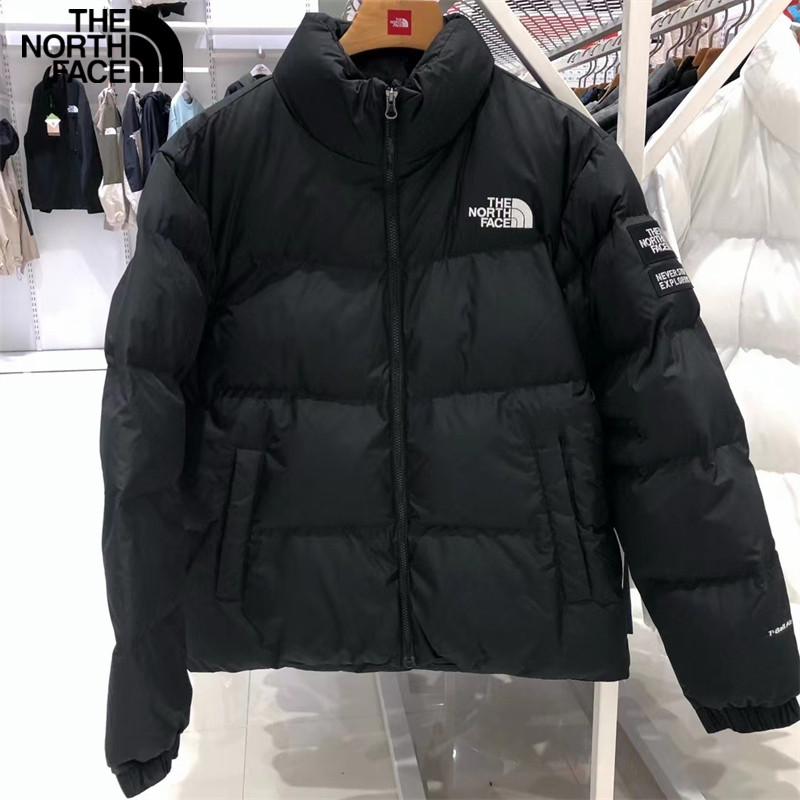 โลโก้ปัก The North Face 100% Original ผ้าฝ้ายกันน้ําเบาะเสื้อผ้าฤดูหนาวเสื้อแจ็คเก็ตสําหรับชายเสื้อคู่ Wadd Jackets
