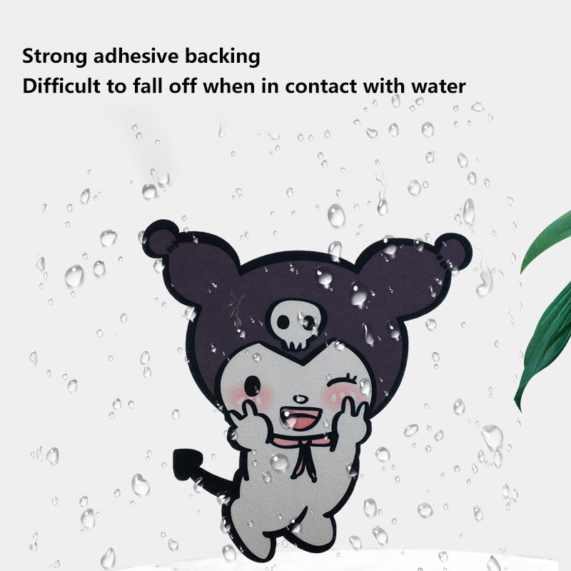 กุหลาบลาเวนเดอร์มะนาวหอมสติ๊กเกอร์ตกแต่งห้องน้ําเป็นมิตรกับสิ่งแวดล้อมการ์ตูนสัตว์คุโรมิ ซินนามอนโรล เคที ห้องน้ําสติกเกอร์อโรมา - รูปที่ 5