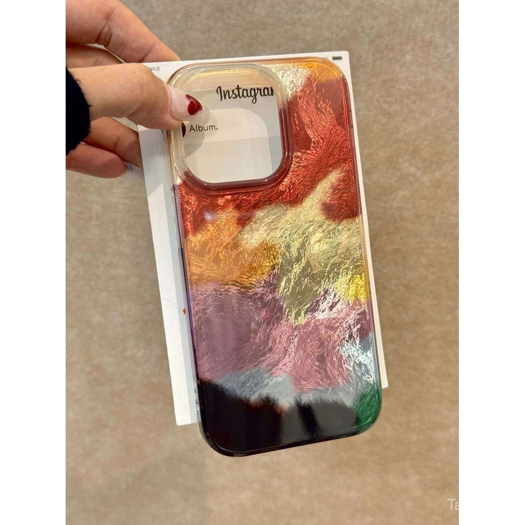 เคสโทรศัพท์สำหรับ iPhone 7 8 x XS XR xsmax 11 12 13 14 15 15 16 Pro Max PLUS ไล่ระดับสีลายไล่ระดับสีปิดทั้งเครื่องเคสนิ่มกันกระแทกกันกระแทกเคส nsze