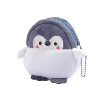 【กระเป๋าเหรียญนกเพนกวินน่ารัก】นุ่มนิ่ม พกพาง่าย มีหลายสี ใส่เหรียญ กุญแจ และหูฟังได้สะดวก!