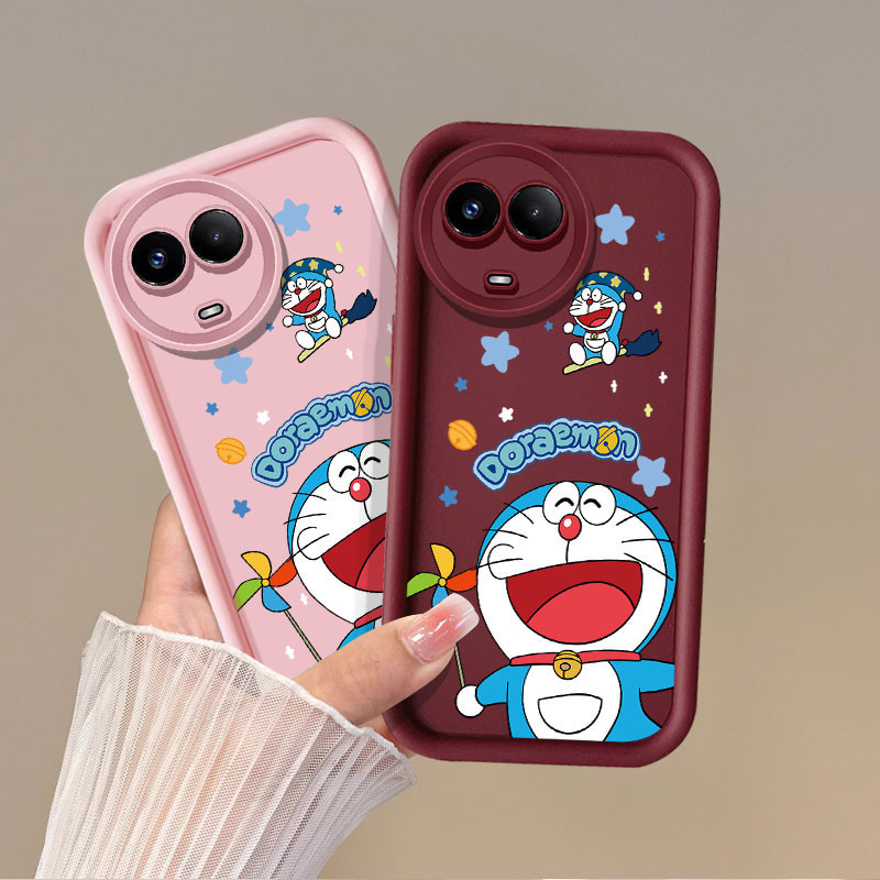 Glad Doraem พร้อม guffaw เคสโทรศัพท์สําหรับ Realme 10 7i C17 C21 C33 C55 N55 C1 C11 C12 C25 C15 C2 C30 C30S C35 C53 11X 5 5 5 PRO NOTE 5S C3 ซิลิโคนนุ่ม