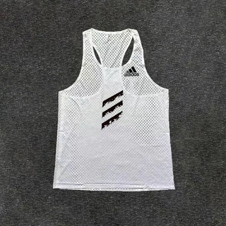 【Ready Stock】 Marathon Training Running Track and Field Workout Exercise Outfit Quick-Drying Breathable Three-Point Printing Fashion Men's Sports Vest 2-Piece Set tU4F 4Png