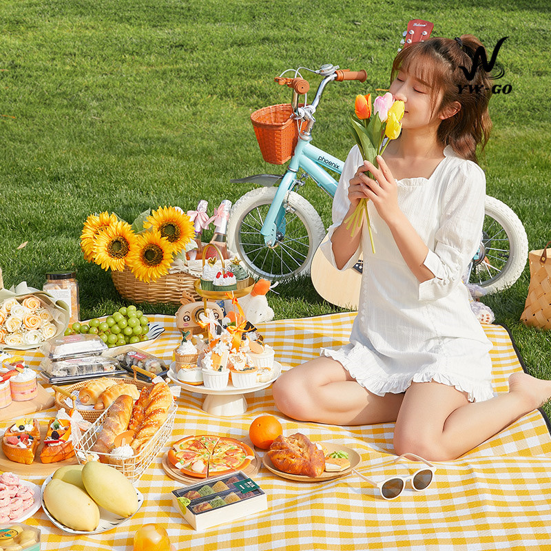 เสื่อปิกนิกกลางแจ้ง ทนต่อการสึกหรอ กันคราบ 3แบบ ขนาด150x200/150x100/200x200cm เสื่อปิคนิคพับได้ G2834