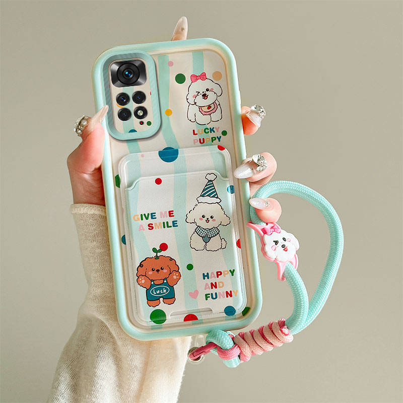 เคส Redmi NOTE 11 NOTE 11S ใส่การ์ดการ์ตูนโทรศัพท์มือถือกระเป๋านุ่ม BBKB - รูปที่ 3