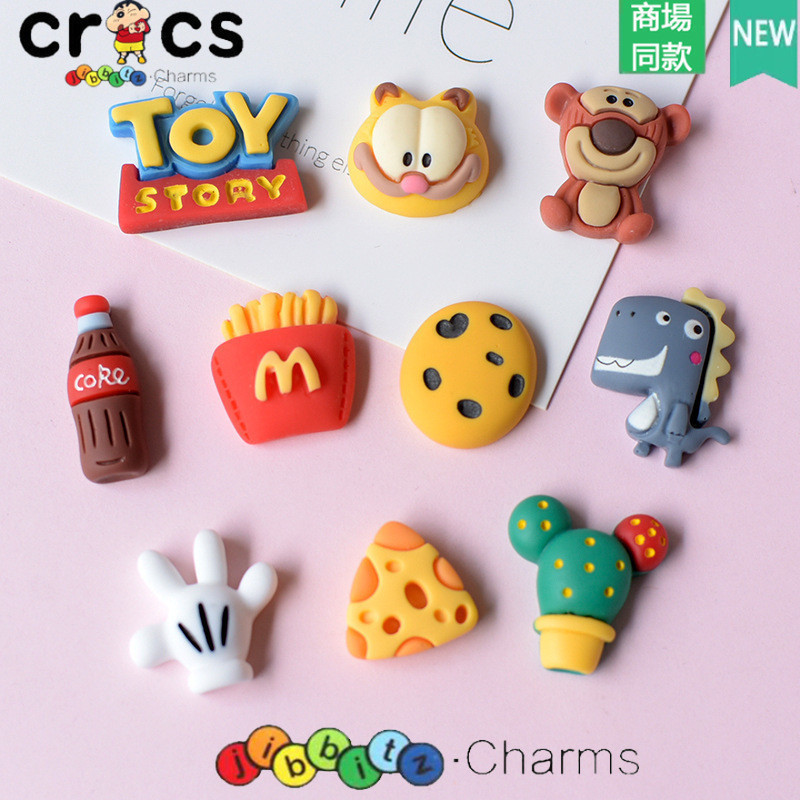 Jibbitz Crocs จิ๊บบิท ติดรองเท้า Garfield ของแทั Jibbitz Crocs เกาหลี