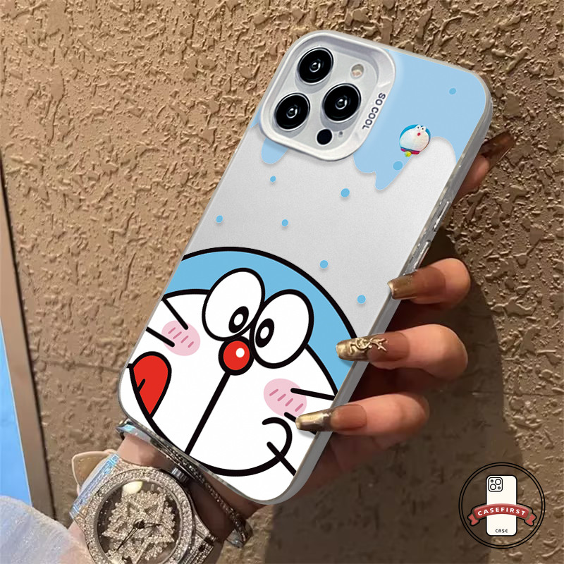 การ์ตูนตลกโดราเอมอนคู่รักแสนอ่อนโยน เคส Redmi 10A 12 13C 13 9C 9T 12C Note 13 10s 11s 11 12 Pro Max Mi 11 12 Lite - รูปที่ 3