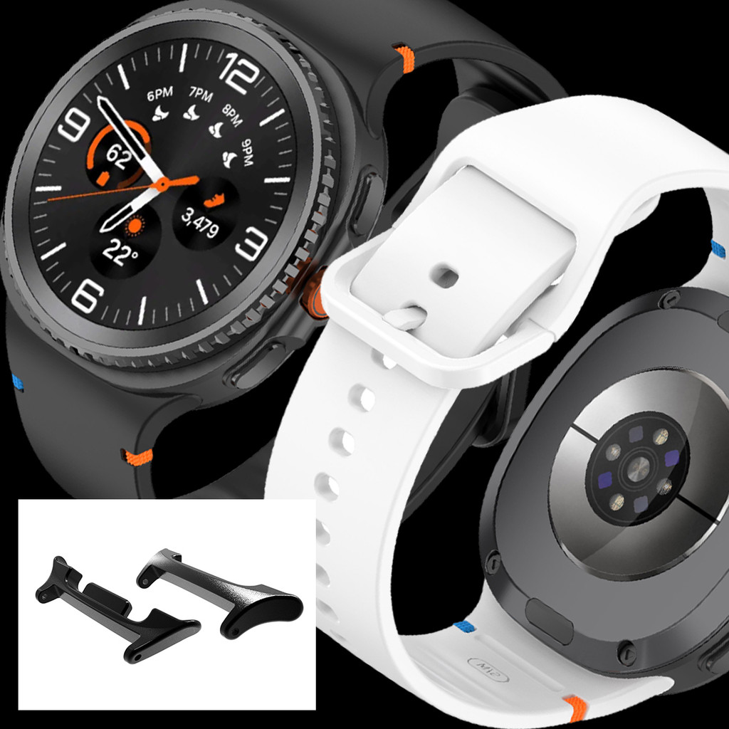 1 คู่อะแดปเตอร์สําหรับ Samsung Galaxy Watch 8 40/44 มม.8 Classic Ultra (2025) สายนาฬิกาสร้อยข้อมือสแตนเลส - รูปที่ 2