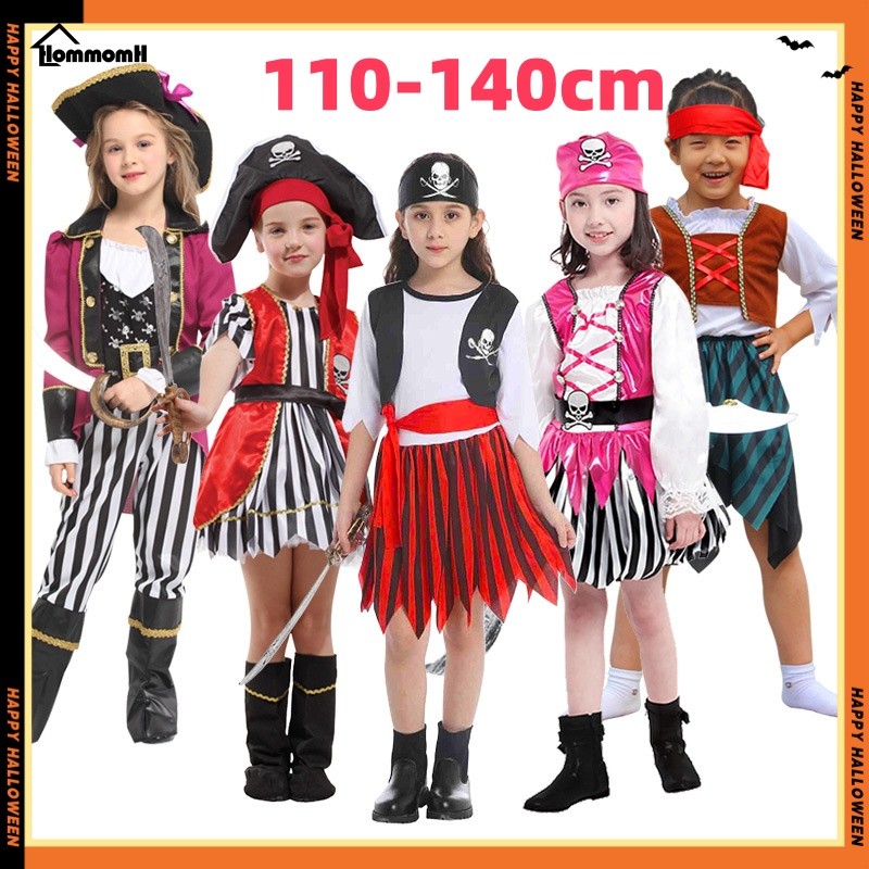 ชุดโจรสลัด ชุดแฟนซีเด็ก Pirate Costume ชุดโจรสลัดสตรี Halloween  เครื่องแต่งกายจาก Pirates of the Ca