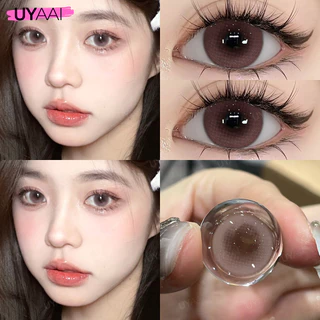 【⚡ ฿75 ซื้อ 1 แถม 3 ฟรี】คอนแทคเลนส์สี Uyaai *1 + น้ำยาคอนแทคเลนส์ *1 + ที่คีบ *1 + กล่องใส่คอนแทคเลนส์ *1 ชุดสุดคุ้มสำหร