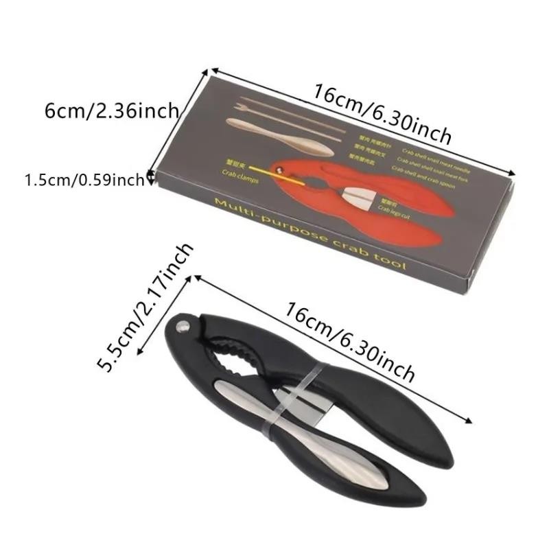 New Household Effortlessly Open Seafood with Kitchen Crab Pliers and Lobster Cracker Tongs Clamp Too