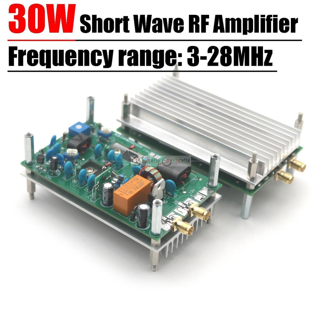 3-28MHz 30W RF Power Amplifier Board, HF Linear AMP สําหรับ SSB CW Ham วิทยุ,7/13.56MHz RFID Shortwa