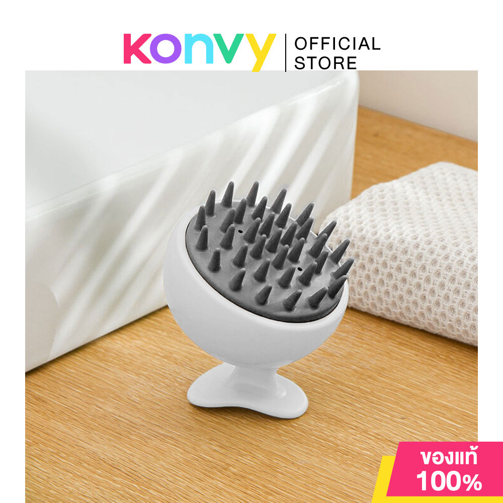 NaChuan Hair Wash Massage Brush #Black นาชวน แปรงนวดและสระผม สีดำ.
