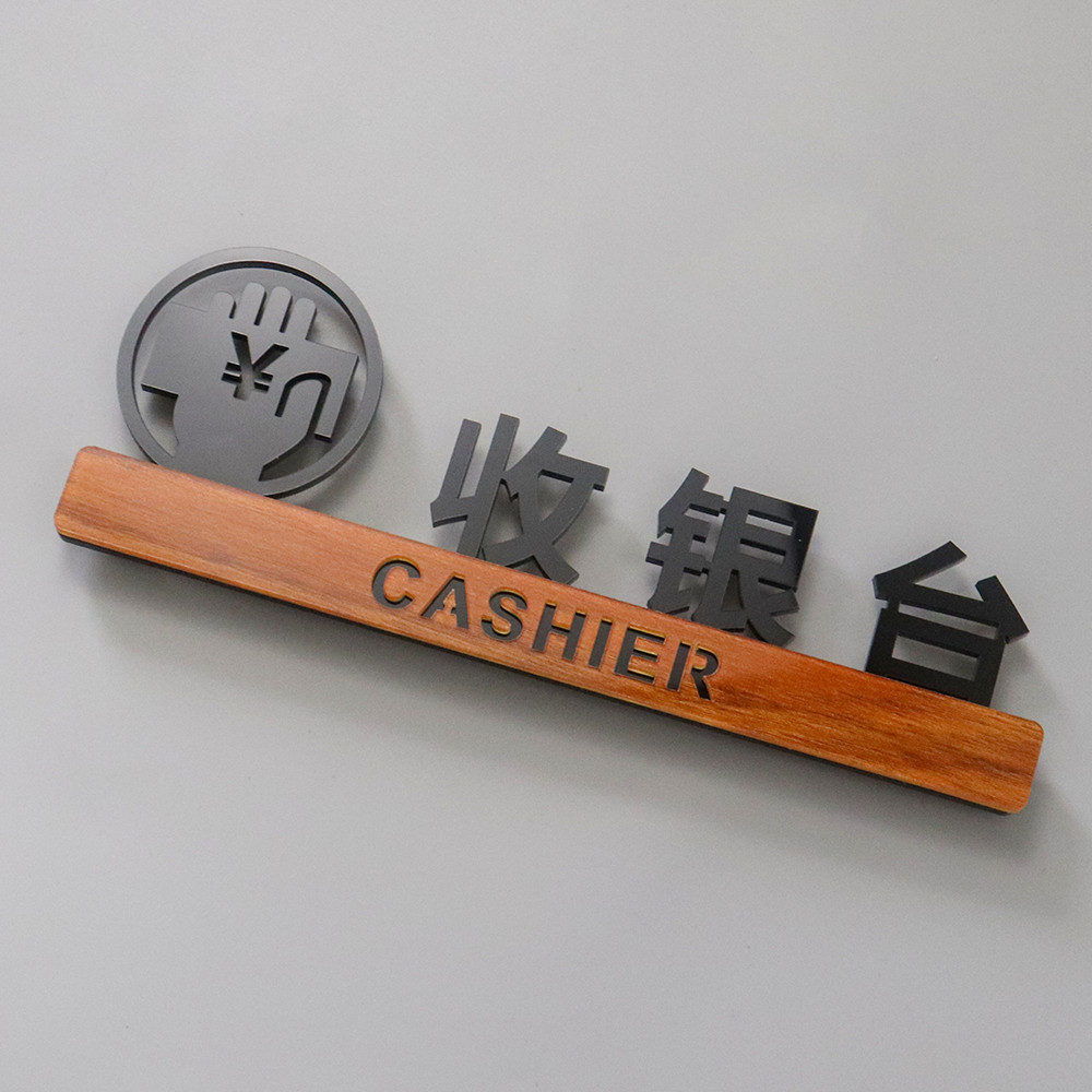 ป้ายอะคริลิค Signboard Signage แคชเชียร์ Pay Here Order Here Order Here HAVAITURE Showas D7