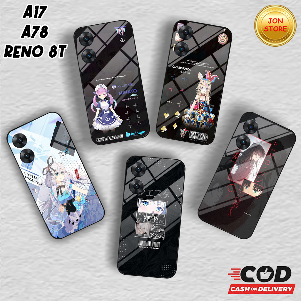 JON-STORE (JJ 44 ) Softcase Glossy ANIME MOTIF สําหรับ HP OPPO Reno 8T 4G 5G A17 A17k a78 4G A58 5G 