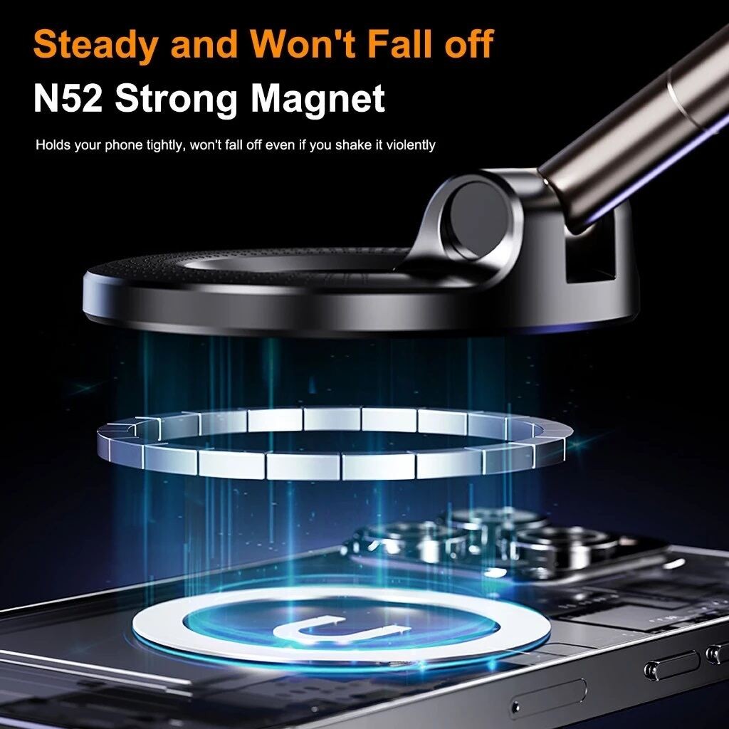 K007 ที่วางโทรศัพท์ในรถยนต์ แบบแม่เหล็ก ปรับได้ 360 magnetic phone car holder ใช้ได้กับมือถือทุกรุน - ภาพย่อย 2