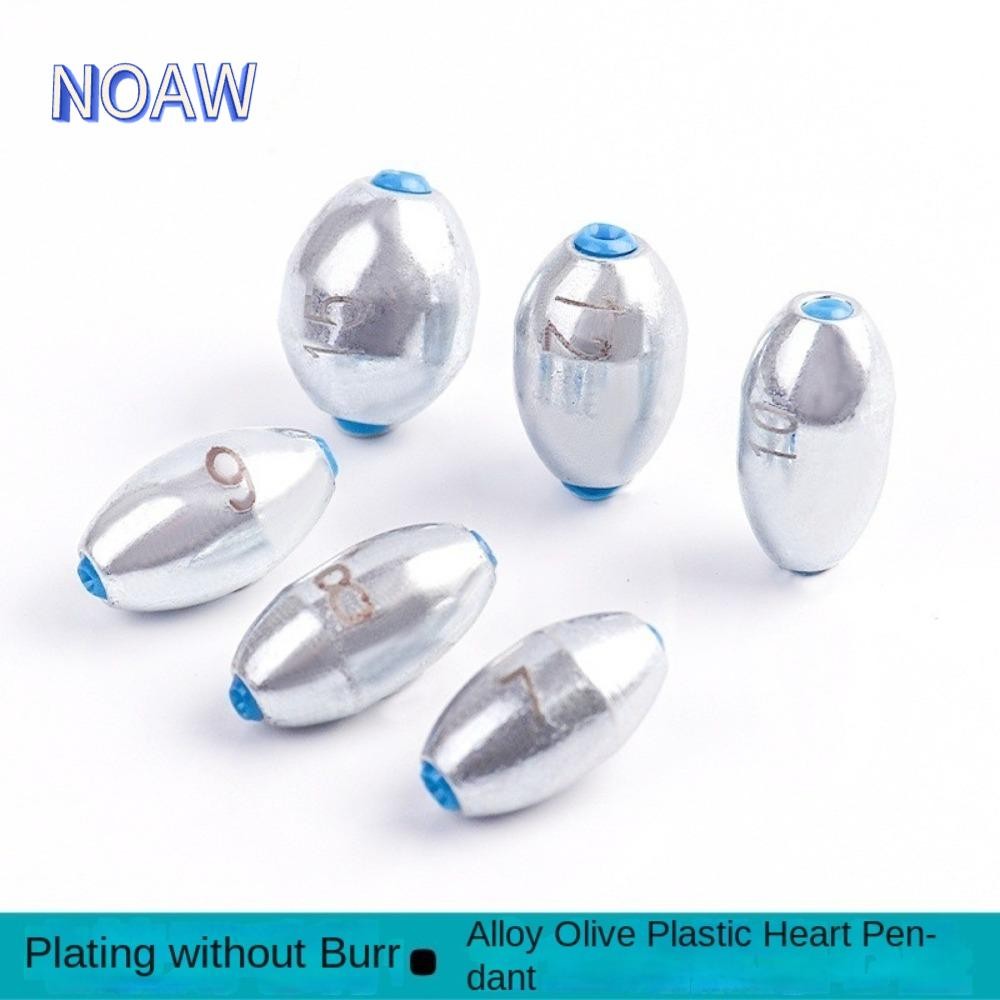 sinkers สำหรับตกปลารายการละ 20 ชิ้น ทำจากตะกั่วโลหะผสมและเหล็กคาร์บอน มีหลายขนาดตั้งแต่ 3g ถึง 10g เหมาะสำหรับการตกปลา