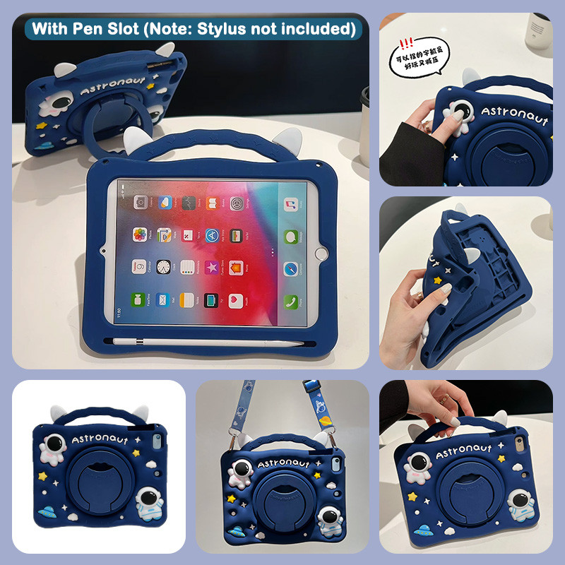 สําหรับ Redmi Pad 2 2025 11 นิ้ว Redmi Pad 2 4G ซิลิโคน 360° เคสขาตั้งแบบพับได้แบบหมุนได้ - รูปที่ 4