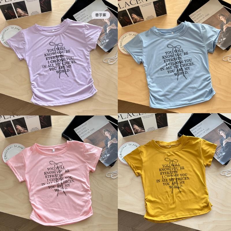 G03-03 เสื้อยืดแขนสั้นพิมพ์ลาย YOU WILL สุดน่ารัก แนวเกาหลี หลายไซส์ ผ้านิ่มสวมใส่สบาย ใส่ได้ทุกโอกาส ราคาถูก