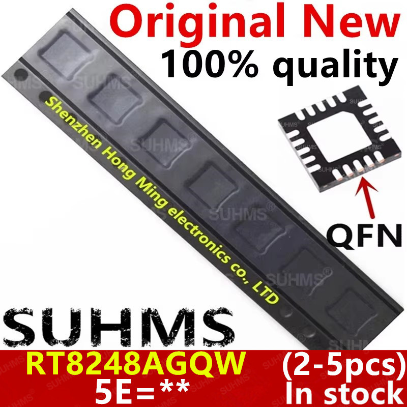 (2-5ชิ้น) 100% ใหม่ RT8248AGQW RT8248A For Code : 5E=.. QFN-20
