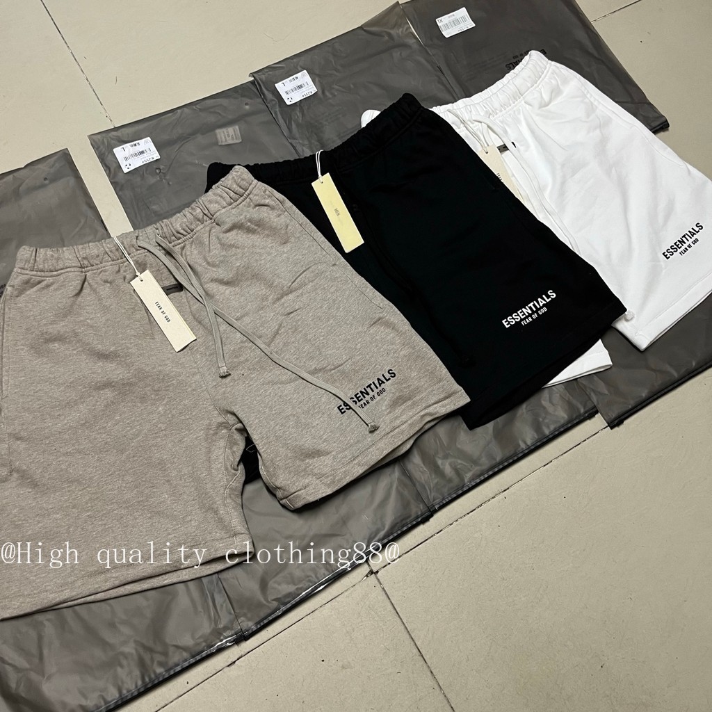Essentials Fear of God Small Label กางเกงขาสั้นกางเกงลําลองทุกการแข่งขัน