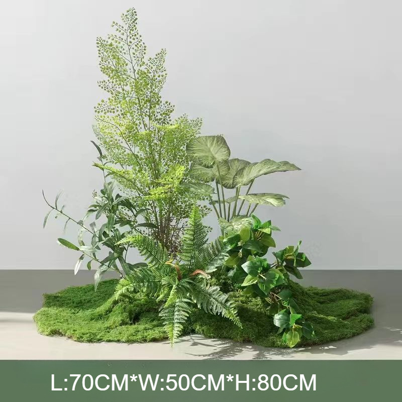 พืชประดิษฐ์กลางแจ้ง, Faux Greenery & ดอกไม้ปลอมพลาสติก Bushes ใบก้าน UV ทนสําหรับในร่มนอก Porch Garden Patio ด้านหน้า Porch หน้าต่างกล่อง Shop งานแต่งงาน Deco - รูปที่ 4