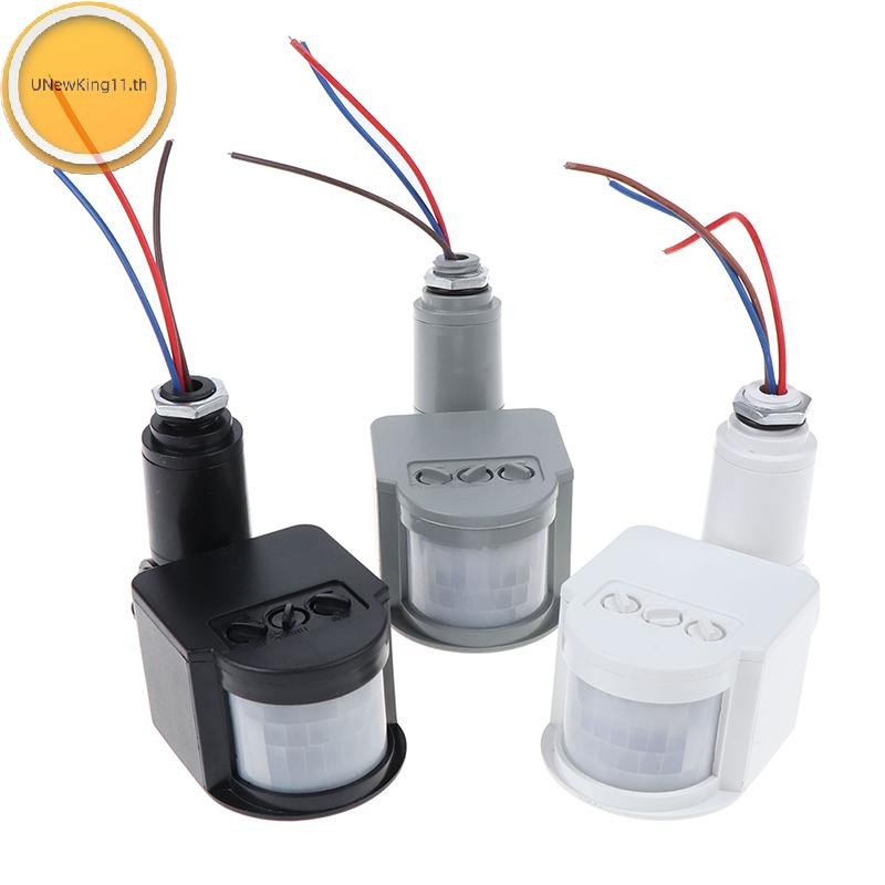 ยูนิวคิง 180° LED อินฟราเรด PIR Motion Sensor เครื่องตรวจจับโคมไฟติดผนัง 110V ~ 265V
ไทย