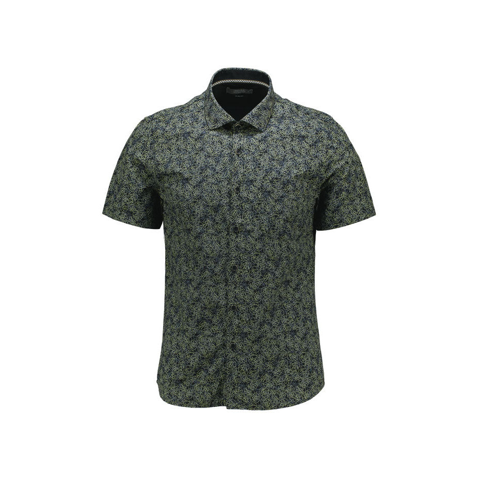 KEMEJA Cardinal เสื้อเชิ้ตแขนสั้นผู้ชายทรงเข้ารูป F7330P01A