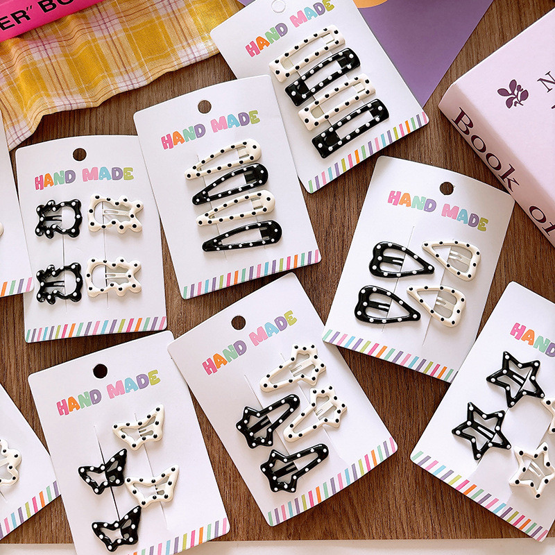 กิ๊บรูปดาวลายจุดสำหรับเด็กผู้หญิง