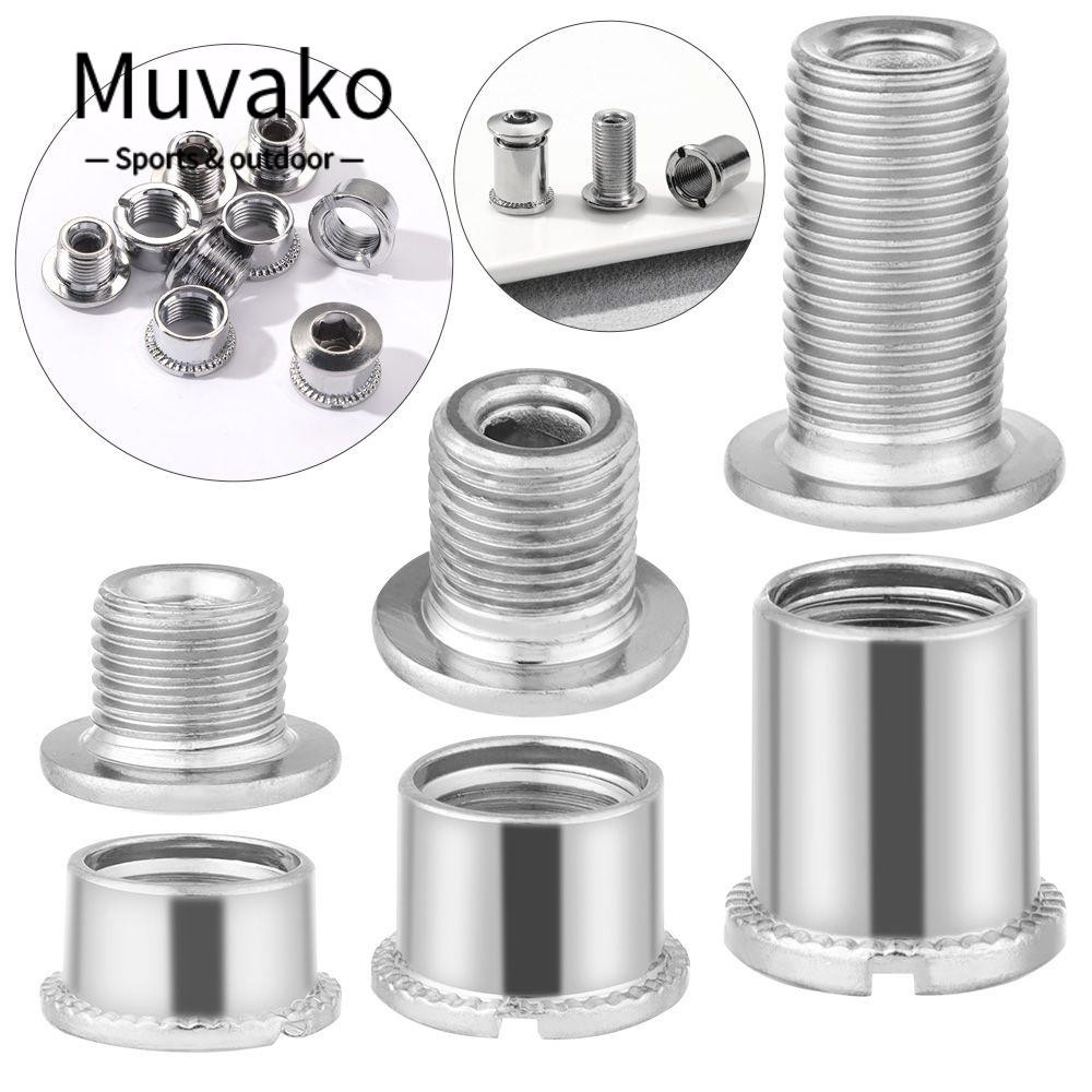 MUVAKO 5 คู่จักรยาน Chainring Bolts อุปกรณ์เสริม Crank Fixed รางจักรยาน