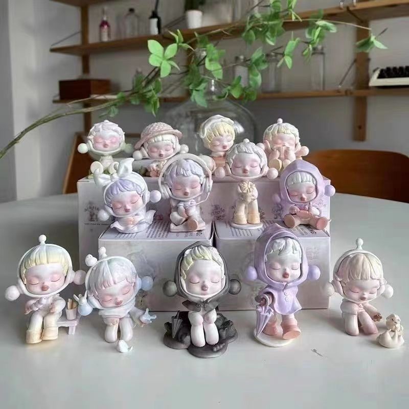 Bubble Temperature Series Mart D ตุ๊กตาปูนปลาสเตอร์ทาสี diy Pendulum#泡泡温度系列玛特D石膏娃娃彩绘diy摆