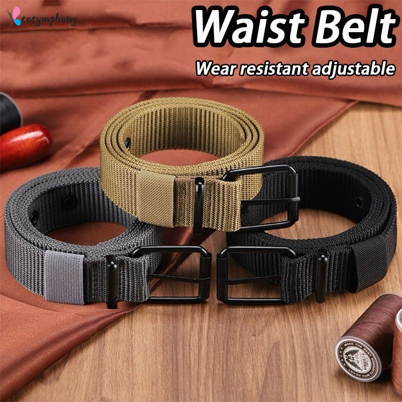 เข็มขัดเอวปรับได้สำหรับทั้งผู้ชายและผู้หญิง ดีไซน์เรียบง่าย ขนาด 120 cm แข็งแรงและทำความสะอาดง่าย