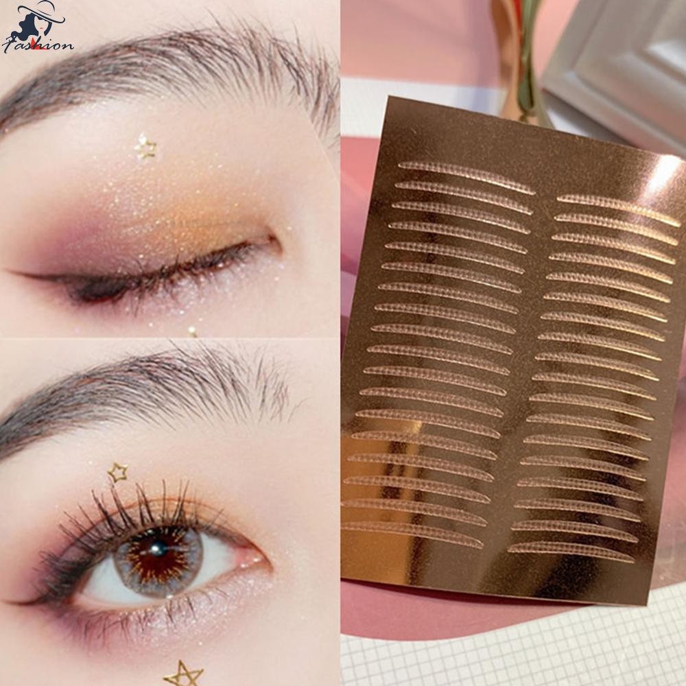 36 ชิ้น Double Eyelid สติกเกอร์เส้นใยธรรมชาติ Eyelid Contour สติกเกอร์สําหรับ Droopy Lis Hooded Eyes - รูปที่ 3