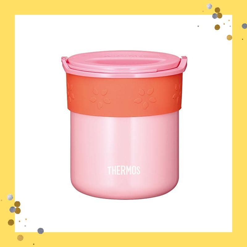 Thermos Keep-warm Rice Container, approx. 0.6 cups, Coral Pink JBP-250 CP