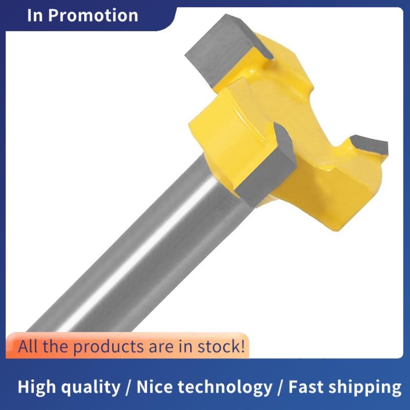 8 มม.Shank 3 ฟัน T-Slot Router Bit Milling Straight Edge Slotting Milling เครื่องตัดตัดสําหรับไม้ไม้