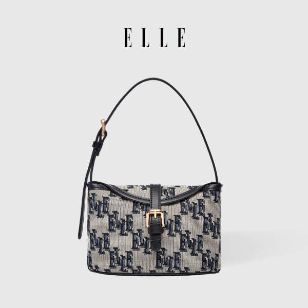 ELLE กระเป๋าแนววินเทจสำหรับผู้หญิงกระเป๋าสะพายไหล่สะพายข้างแบบใหม่ปี2025กระเป๋าถือใต้วงแขนแบบฝรั่งเศ