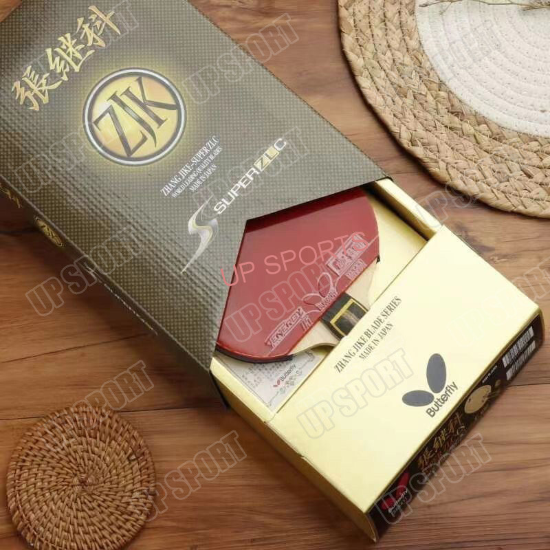 ไม้ปิงปอง Zhang Jike Super ZLC แบบครบชุด ทำจากคาร์บонไฟเบอร์ พร้อมกล่องเดิม