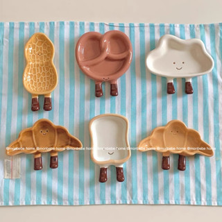 ถ้วยเล็ก ถ้วยน้ำจิ้ม เซรามิกส์ insรูปขนมปัง🍞ถั่วลิสง🥜มะเขือ🍆…