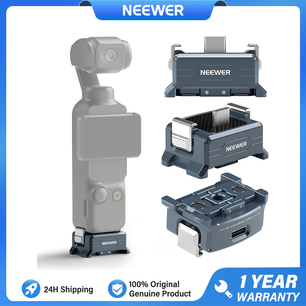NEEWER AC018 Type C ชาร์จอะแดปเตอร์ฐานสําหรับ Pocket 3 พร้อม 1/4 "ฐานประเภท Arca