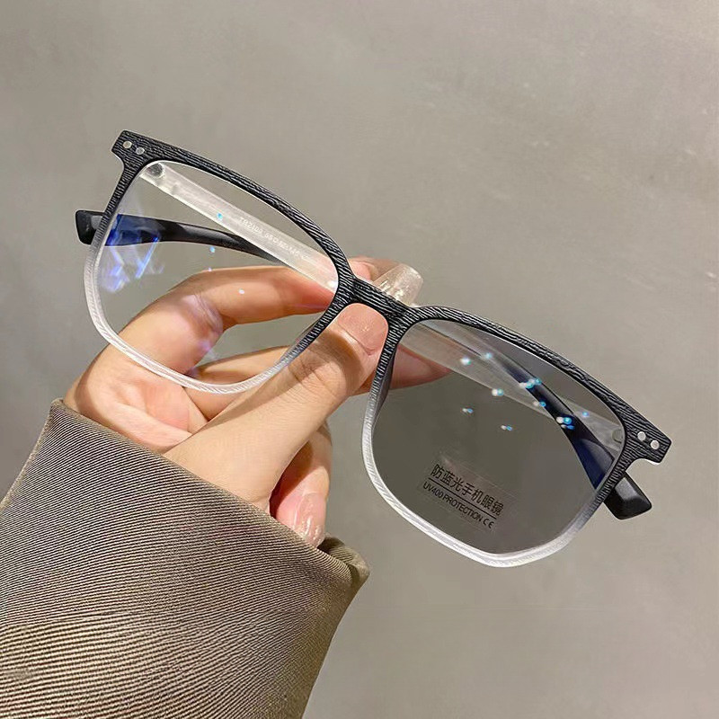 แว่นสายตาสั้นแบบโฟโตโครมิก กรอบลายไม้ สำหรับนักเรียนชายและหญิง