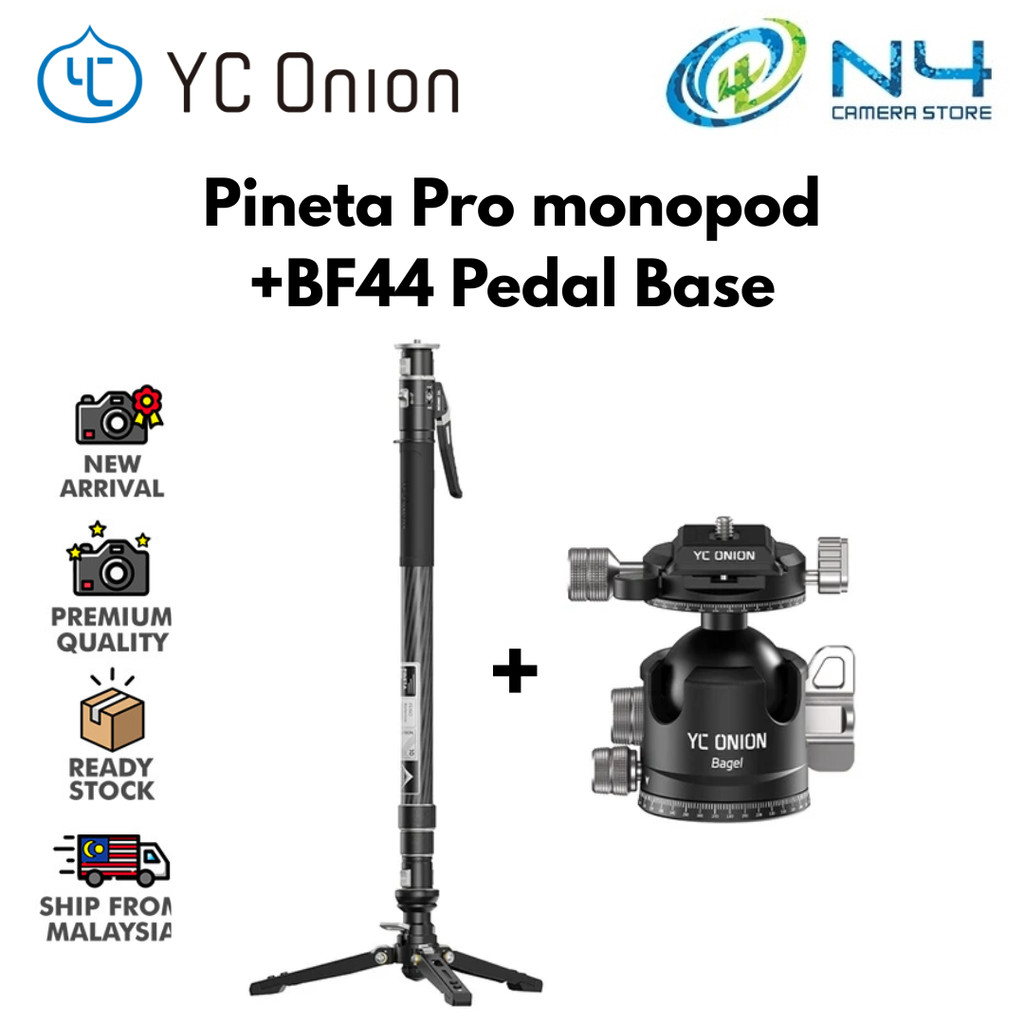 YC ONION BF44 BAGEL BALL HEAD สําหรับ MONO & TRIPOD Bagel Low Center of Gravity Integrated Design Du